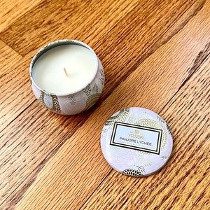 VOLUSPA PANJORE LYCHEE MINI TIN CANDLE 4 oz Brand New